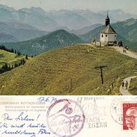 AK Rottach-Egern Wallbergbahn Wallbergkapelle in Farbe von 1973
