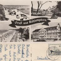 AK Kühlungsborn Mehrbildkarte s/ w von 1961
