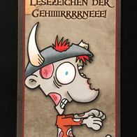 NEU Das offizielle Munchkin Zombies Lesezeichen der Gehiiiirrrrneee! Gehirne