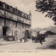 AK La Bourboule : Le Grand Hotel des Ambassadeurs s/ w - unbenutzt