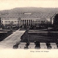 AK Coblenz Königl. Schloss mit Anlagen s/ w - unbenutzt