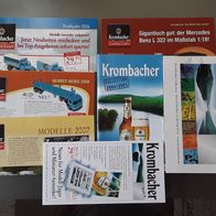 Konvolut Kataloge Krombacher mit mehreren Seiten Wiking Modelle .......