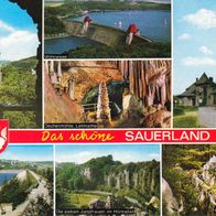 AK Sauerland Land der 1000 Berge Mehrbildkarte in Farbe von 1994