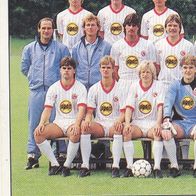 Fortuna Düsseldorf Panini Sammelbild 1986 Mannschaftsbild 1 Bildnummer M 7