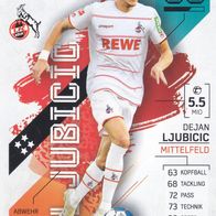 1. FC Köln Topps Match Attax Trading Card 2021 Dejan Ljubicic Kartennummer 207