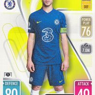 FC Chelsea Topps Trading Card Champions League 2021 Cesar Azpilicueta Nr.66