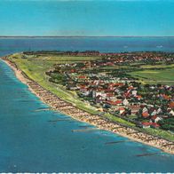 AK Cuxhaven Duhnen Nordsee Luftbild in Farbe