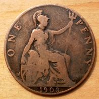 One Penny 1903 Großbritannien