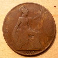 One Penny 1906 Großbritannien
