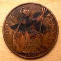 One Penny 1913 Großbritannien