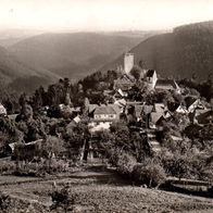 AK Zavelstein Schwarzwald - Kleinste Stadt Württembergs s/ w - unbenutzt