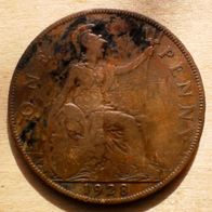 One Penny 1928 Großbritannien