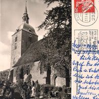 AK Burg auf Fehmarn St. Nikolai Kirche s/ w von 1987
