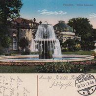 AK Potsdam Schloss Sanssouci in Farbe Feldpost von 1917