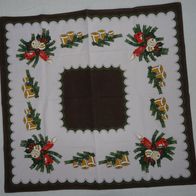 TWF Weihnachtsdecke Mitteldecke Tischdecke älter Baumwolle 70x70 einwandfrei e