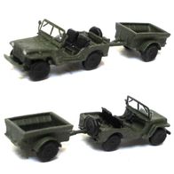Jeep Willys MB ´42, Jeep- Anhänger M100, olivgrün, Kleinserie, Ep2, Dmented