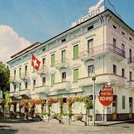 AK Lugano Paradiso Hotel Schmid in Farbe