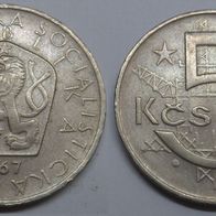 Tschechoslowakei 5 Kronen 1967 ## U