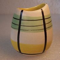 Kleine, ovale Keramik-Vase, 50ger J. * **