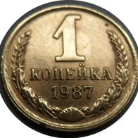 1 Kopeke 1987, UdSSR, Russland ##