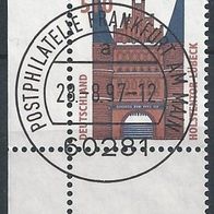 Freimarken Sehenswürdigkeiten (XXI) Holstentor Lübeck MNR 1938 A gestempelt