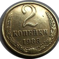 2 Kopeken 1988, UdSSR, Russland ##Kof9