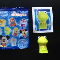 REWE Disney wikkeez Figur Nr. 20 Kermit + Sticker NEU & unbespielt