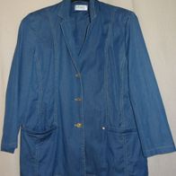 KK Delmod Jacke Jacket Damen blau Gr.S 98%Baumwolle älter wenig getragen einwan