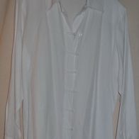 KL Bluse Gr 44/46 weiß 60 Viskose 40 Polyester Langarm wenig getragen einwandfre