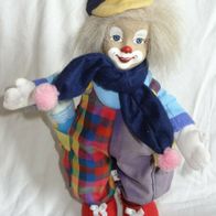 D04L Clownfigur Gesicht aus Keramik stehend Schulkind 34cm Sammelfigur sehr gut