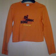 Shirt langarm orange mit Druck Baumwolle Elasthan Tutti Paletti Gr. 164