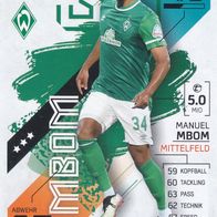 Werder Bremen Topps Match Attax Trading Card 2021 Manuel Mbom Nr.365