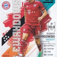 FC Bayern München Topps Match Attax Trading Card 2021 Robert Lewandowski Nr.303