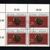Österreich Mi. 1647 o Stadt Innsbruck 1966 Viererblock gestempelt