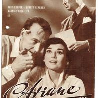 Filmprogramm IFB Nr. 3952 Ariane Liebe am Nachmittag Audrey Hepburn 4 Seiten