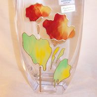 Mundgeblasene, handbemalte Zwiesel Glas-Vase - " Ambiente "