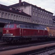 Originaldia Eisenbahn DB Diesellok 218 214 Regensburg
