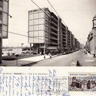 AK Toulon Rue de la Republique s/ w von 1961