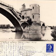 AK Avignon Brücke St. Beuezet s/ w von 1958