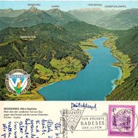 AK Weissensee - Kärnten Höchster Badesee der Alpen Gewässer See Gebirge von 1980