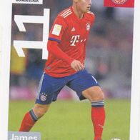 Bayern München Topps Sammelbild 2018 James Rodriguez Spielszene Bildnummer 213