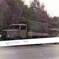 Minol-Foto DDR Oldtimer VEB IFA Werdau LKW S 4000 Hängerzug Pritsche Plane