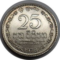 Ceylon, Sri Lanka 25 Cents 1978 ## Kof1