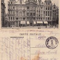 AK Brüssel Maisons des Tailleurs et de Victor Hugo von 1915