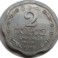 Sri Lanka 2 Cents 1978 ## A7