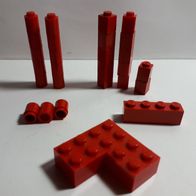 LEGO Steine rot, gesamt:27 Stück, gebraucht, ungereinigt