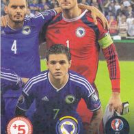 Panini Trading Card Fussball EM 2016 Mannschaftskarte Nr.45 aus Bosnien Herzegowina