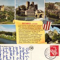 AK Runkel an der Lahn mit Historie von 1982 in Farbe