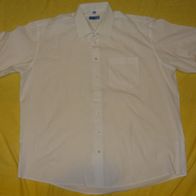 KKH ZAB men Hemd Herrenhemd Gr.45 weiß 65%Polyester 35% Baumwolle Kurzarm wenig
