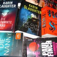 Bücher - Thriller, Krimis, Romane - je 2,00 € - Set D